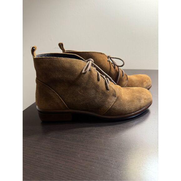 NAOT Brown Suede Dessert Boots sz 37 or US 6/6.5 NWOT - Picture 1 of 9